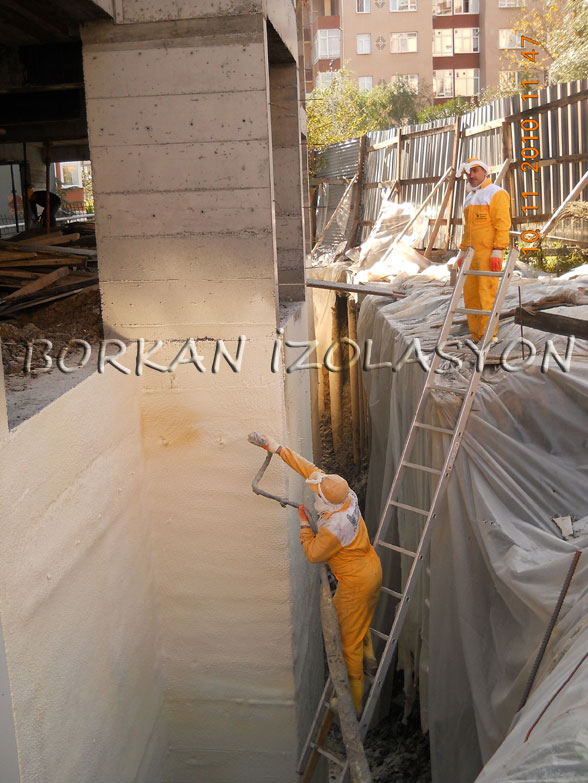 Borkan - Sprey poliüretan köpük perde beton izolasyonu