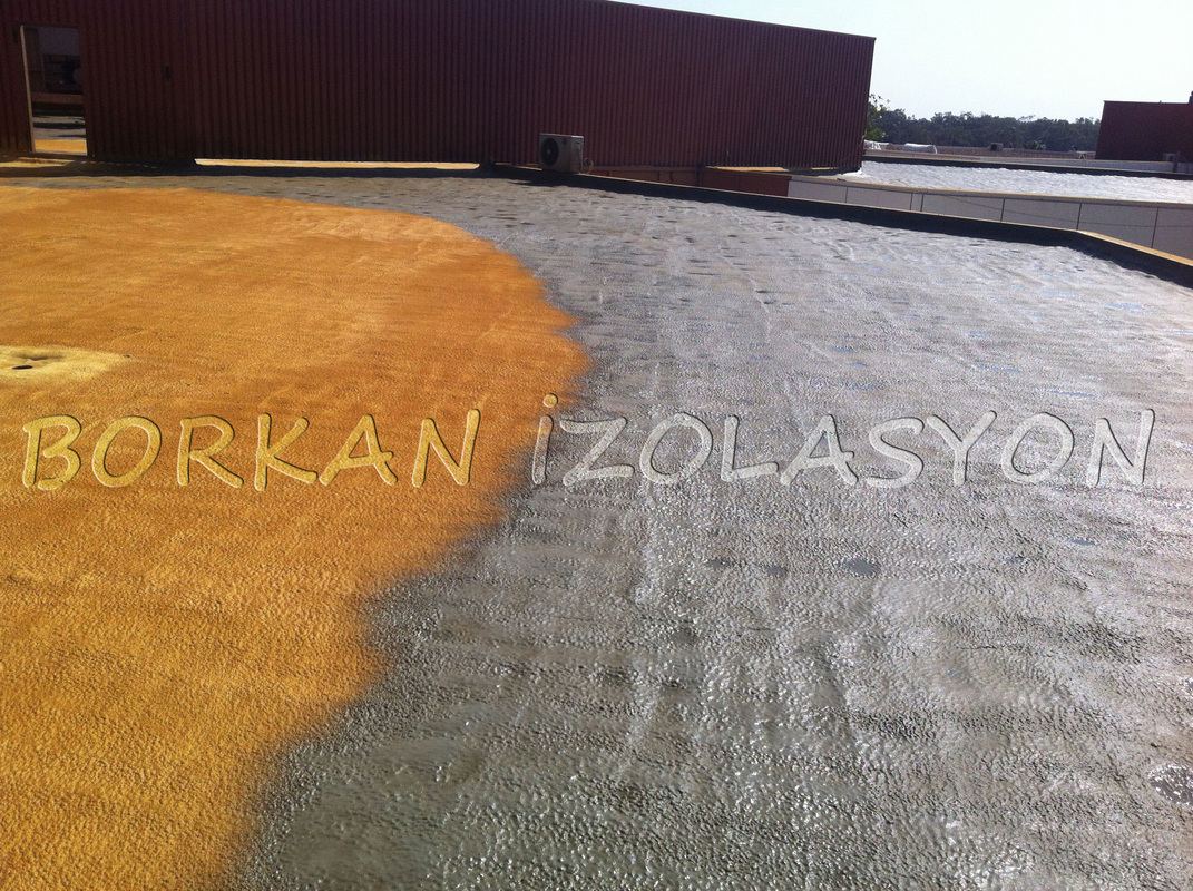 Borkan - Çatı poliüretan köpük üzeri sprey polyurea izolasyon uygulaması